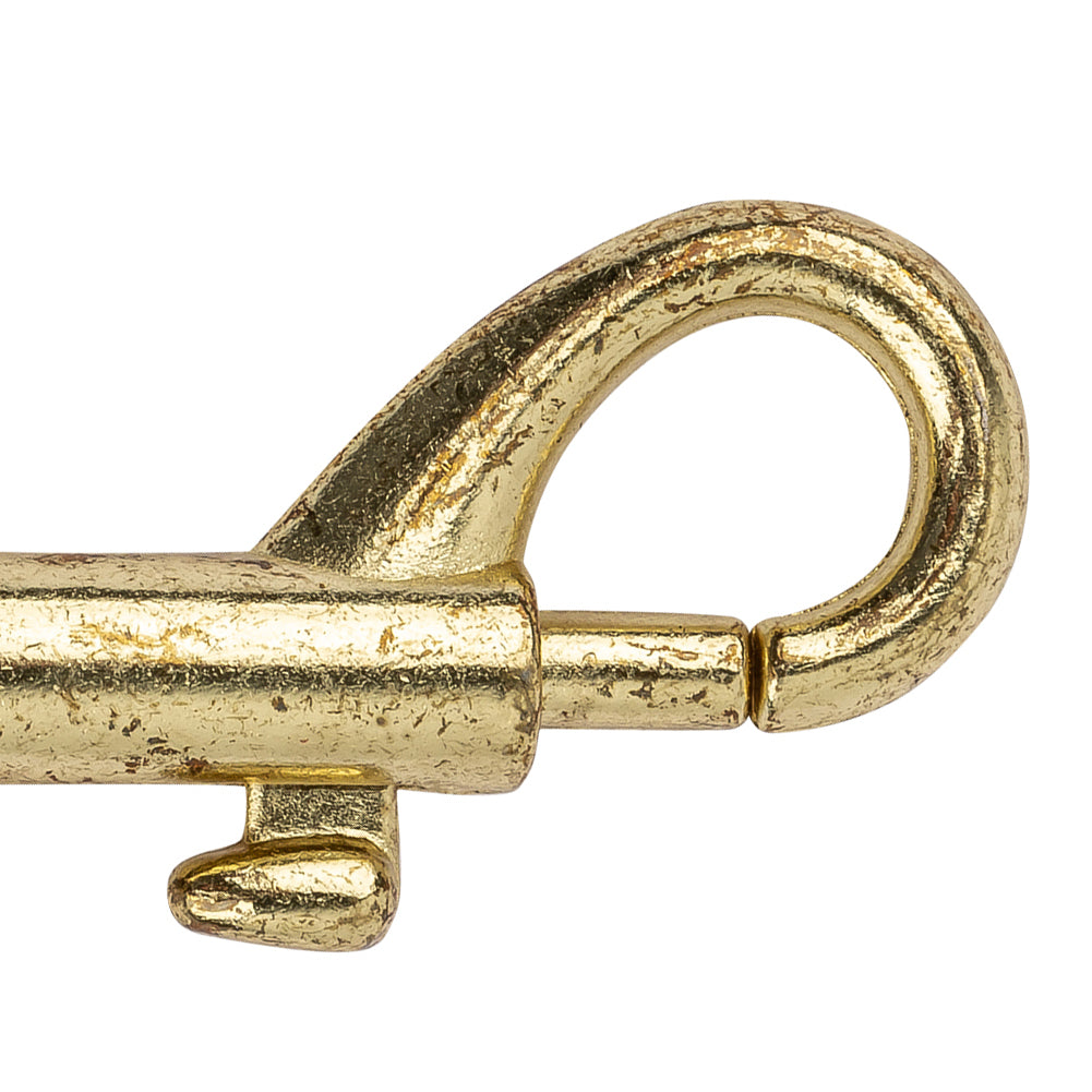 Weathered Gold Lobster Clasp with Rounded Swivel Bottom - 2.875