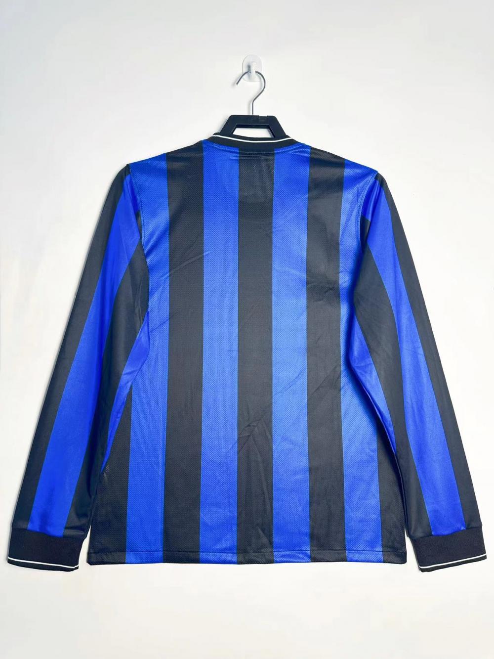 2009/2010 Retro Long Sleeve Inter Milan Home Football Jersey 1:1 Thai Quality