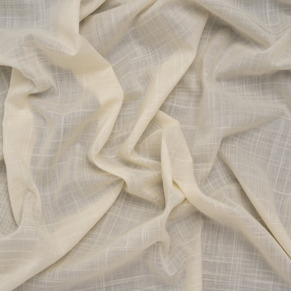 Textured Cotton Voile - Cream - Famous Australian Designer Deadstock - Joann Fabrics