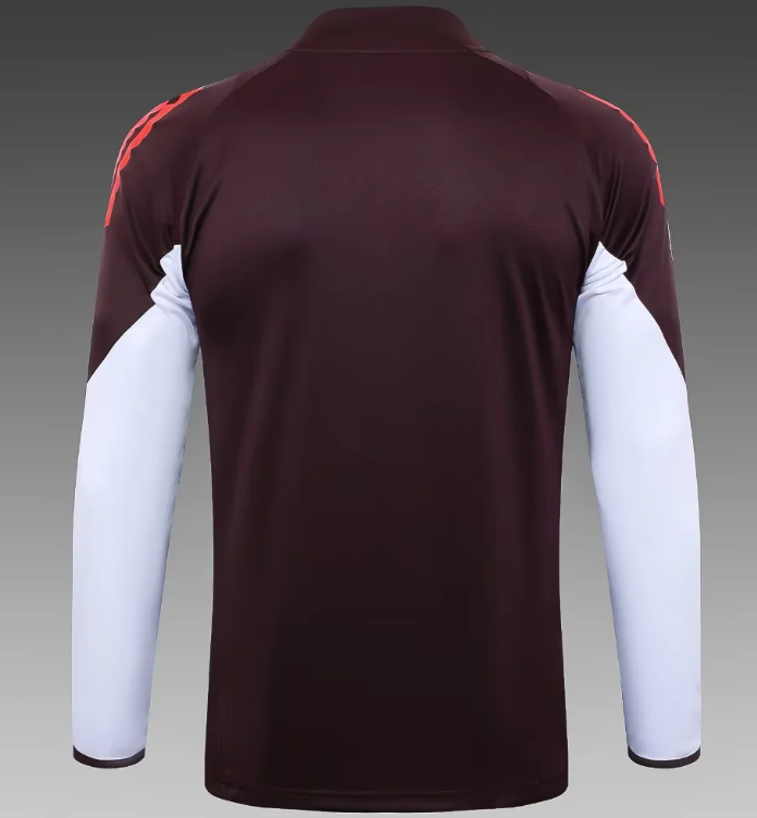 2024/2025 Bayern Half-Pull Training Suit Dark Purple Jersey Set 1:1 Thai Quality