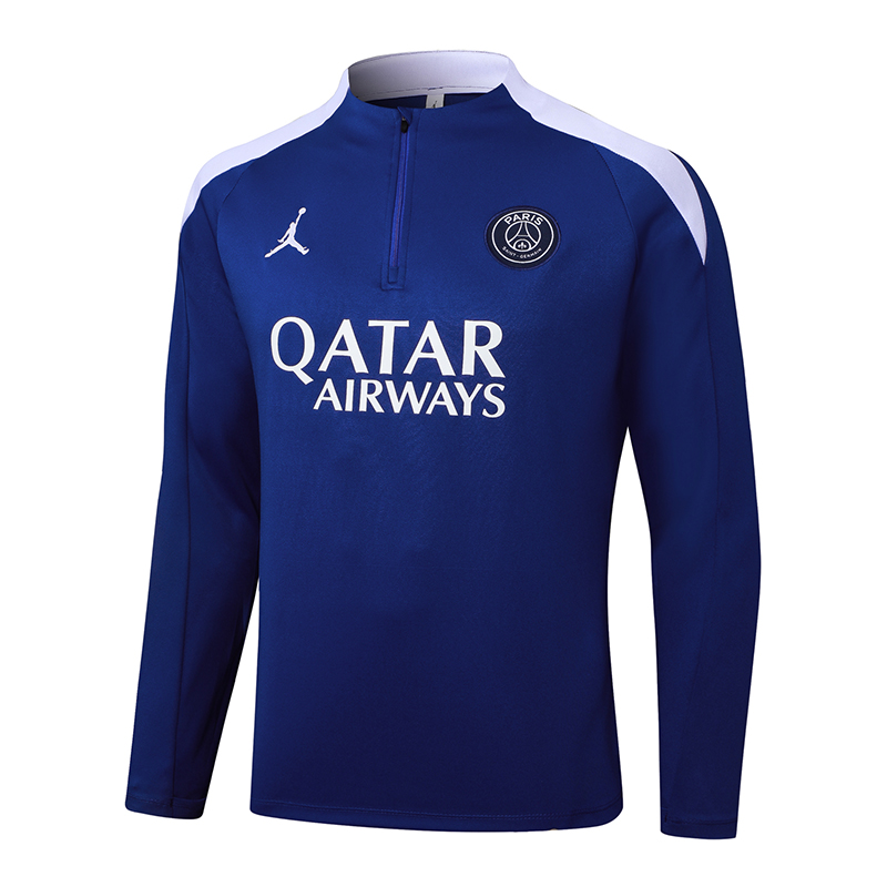 2025/2026 Psg Paris Saint-Germain Half-Pull Training Suit Blue Set