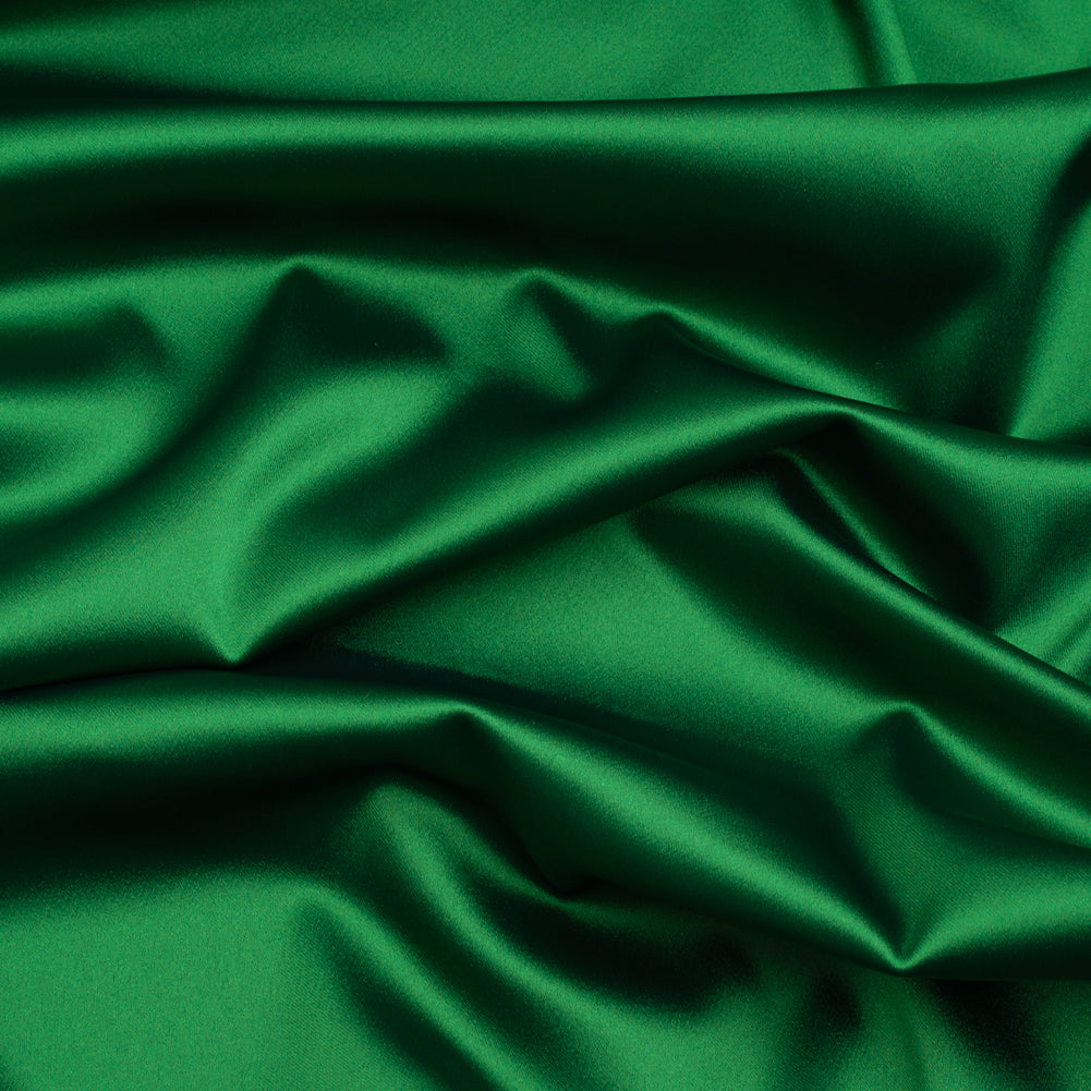 Stretch Satin Made in Italy - Green with Black Backing - Premium Collection - Joann Fabrics