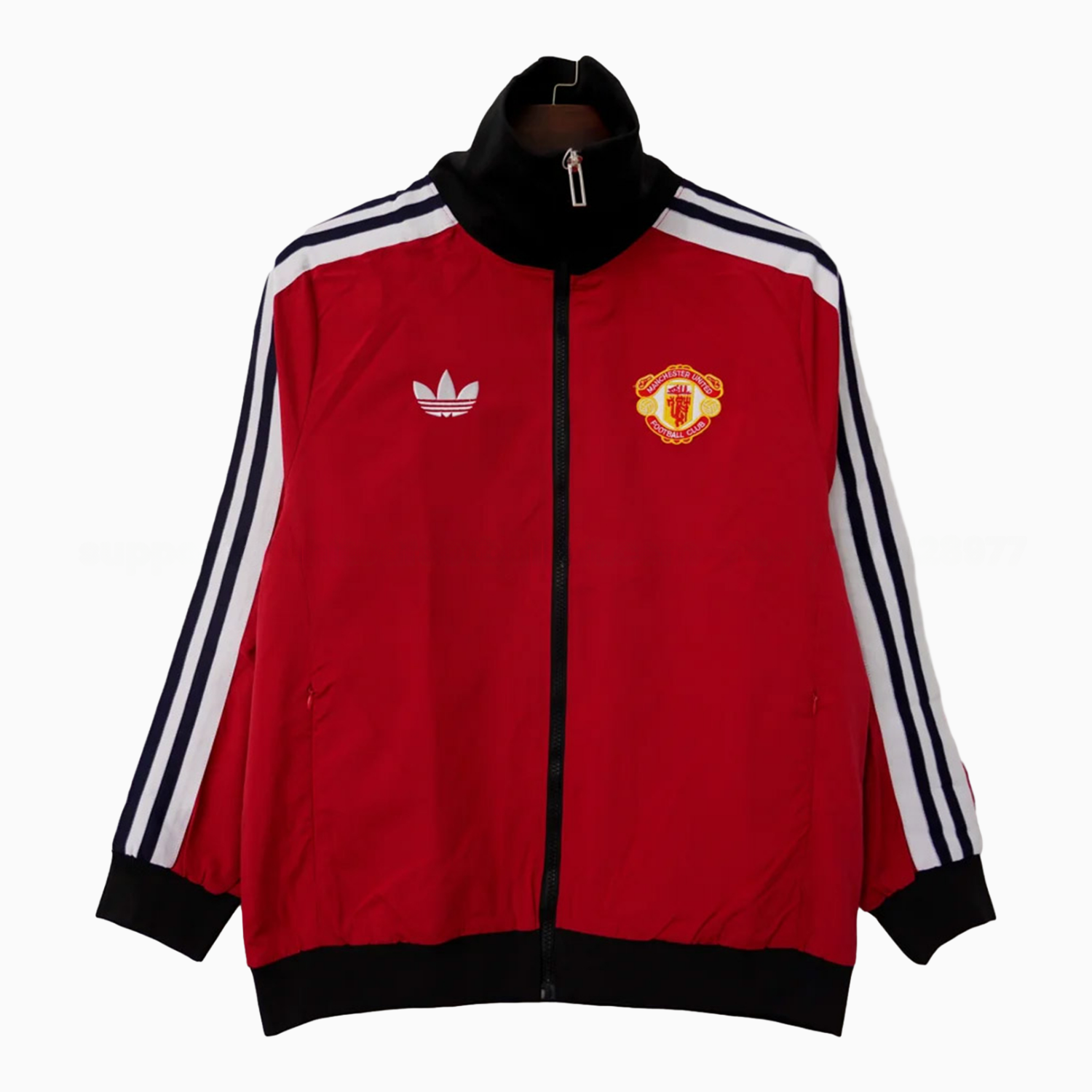Retro Manchester United 24-25 Windbreaker Jacket - Red - UnitedFutballJersey