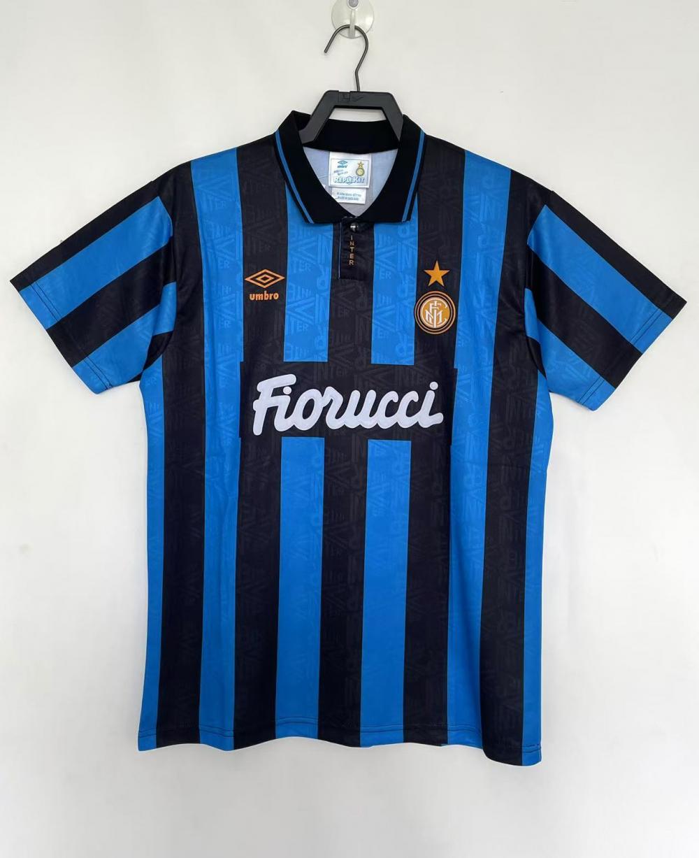 1992-1994 Retro Inter Milan Home Football Jersey 1:1 Thai Quality