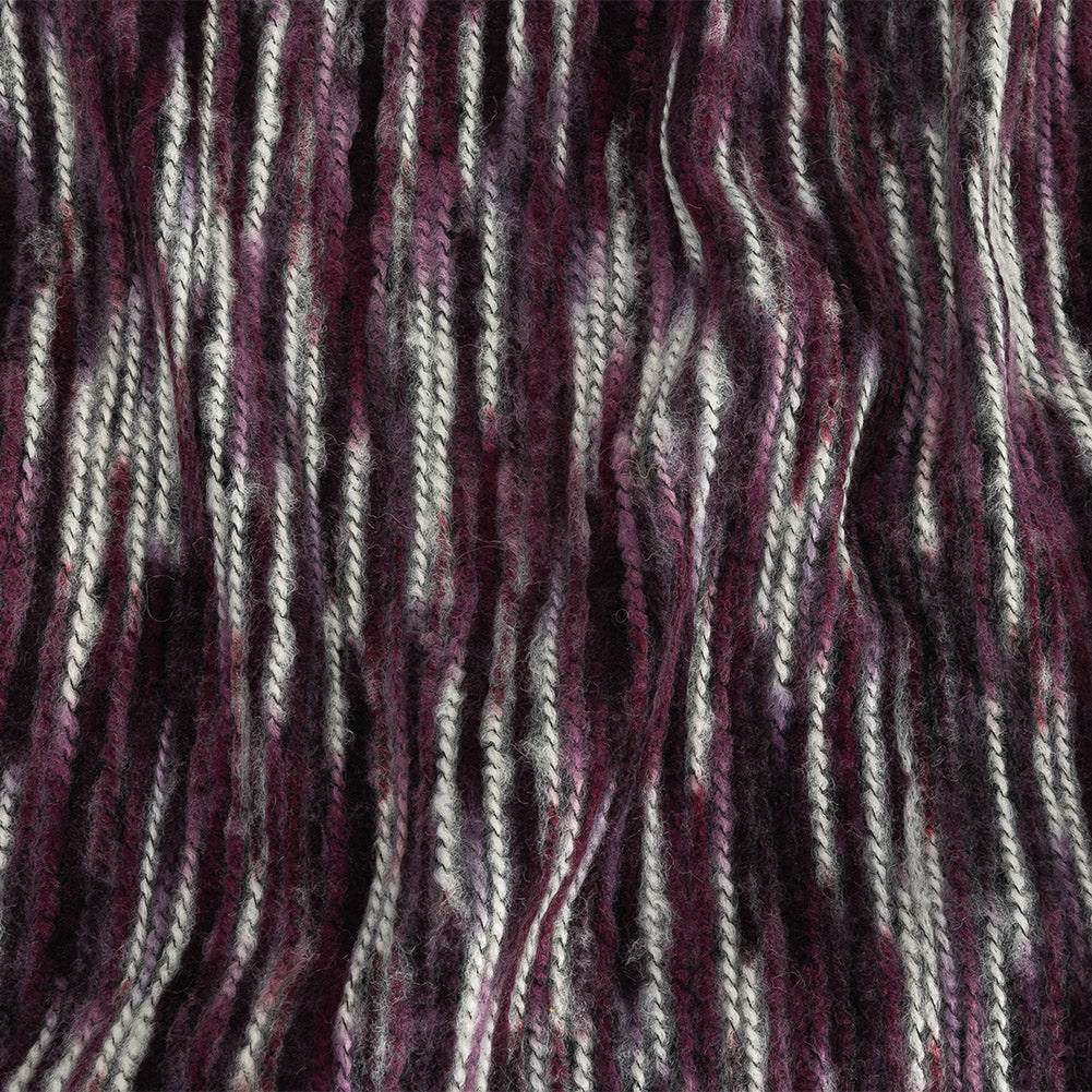 Elderberry and White Striated Novelty Chunky Knit - Joann Fabrics