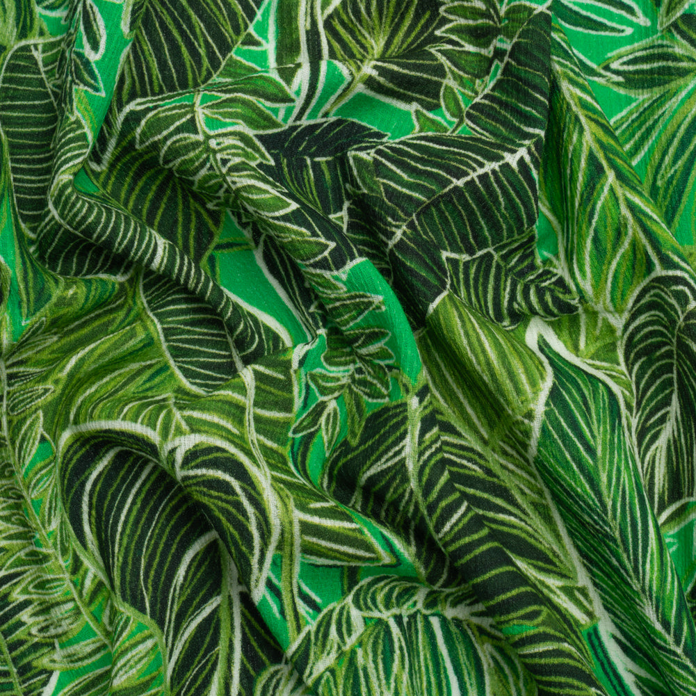Mood Exclusive Green Tropic of Capricorn Slubbed Gauzy Cotton Woven - Joann Fabrics