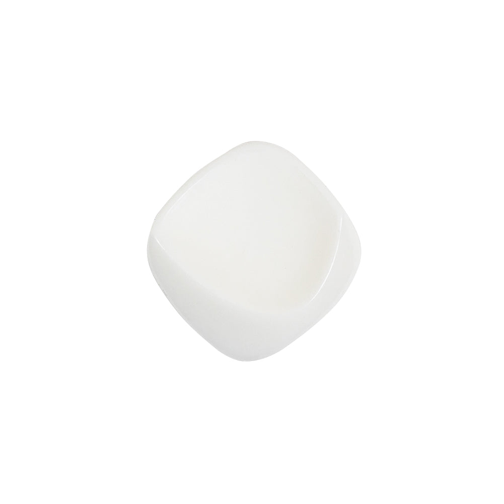 White Square Plastic Shank Back Button - 30L/19mm - Joann Fabrics