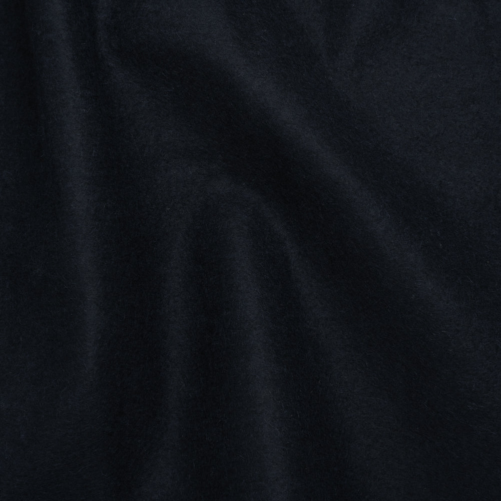 Undercollar Wool Felt with Pad Stitched Canvas Backing Made in Italy - Midnight Navy and Oatmeal - Deadstock - Joann Fabrics