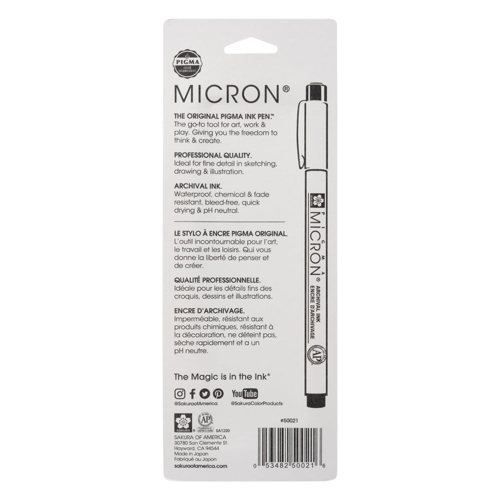 Sakura Pigma Micron Pen Set - Black, Size 03/.35mm - 3pc - Joann Fabrics