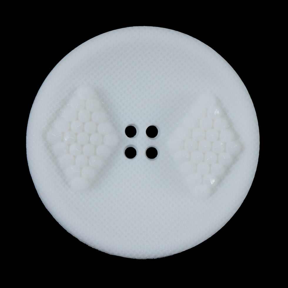 White Raised Textured 4-Hole Button - 54L/34mm - Joann Fabrics