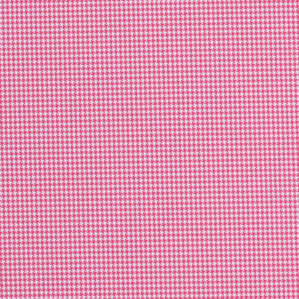 Rose and White Mini Houndstooth Stretch Poly - Joann Fabrics