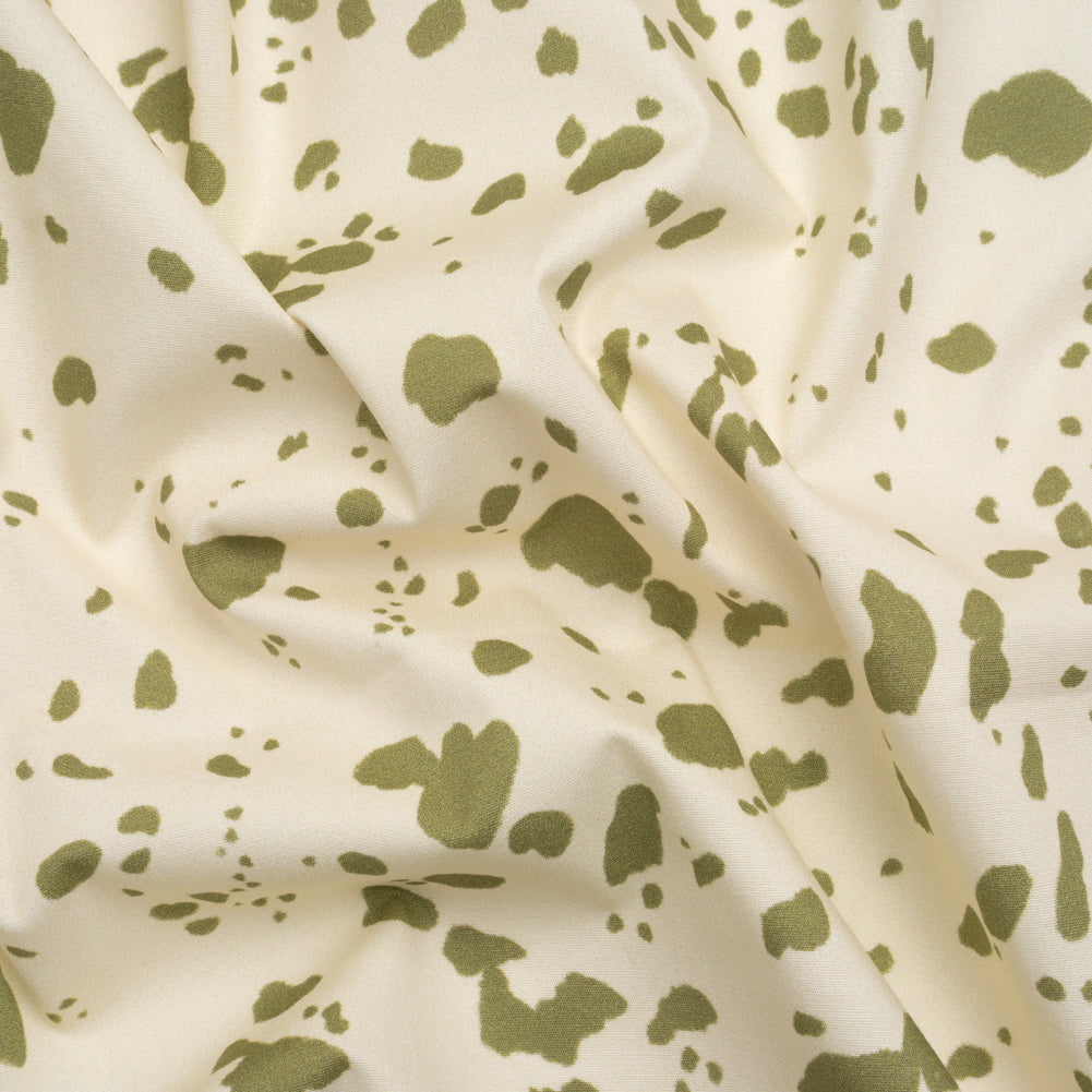 Mood Exclusive Green Fire Dogs Stretch Cotton Poplin - Joann Fabrics