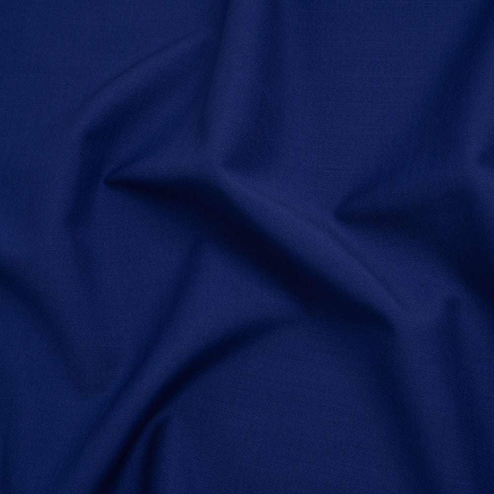 Summer Weight Wool Suiting by Alexander McQueen - Cobalt Blue - Designer Deadstock - Joann Fabrics