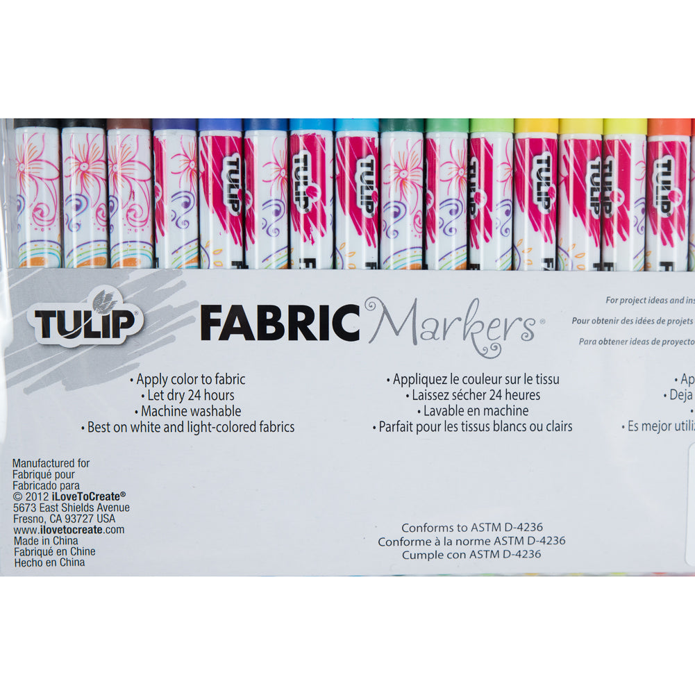 Tulip Fine Tip Fabric Markers - 20 Pack - Joann Fabrics