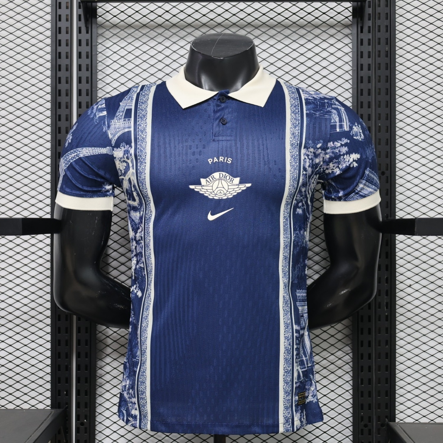 Paris Saint-Germain PSG 26-27 Navy White Porcelain Special Jersey - Player Version - UnitedFutballJersey