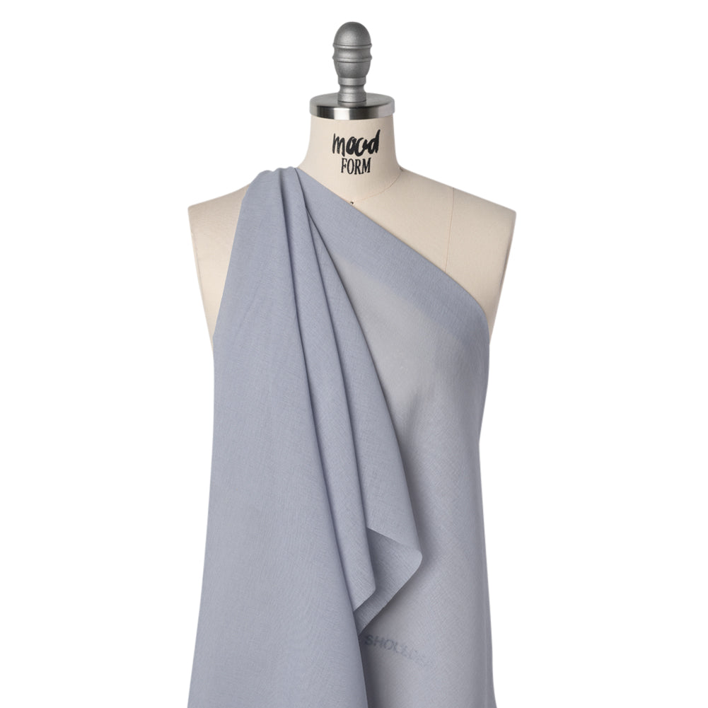 Crisp Polyester Gauze - Dusty Light Blue - Famous Australian Famous Australian Designer Deadstock - Joann Fabrics