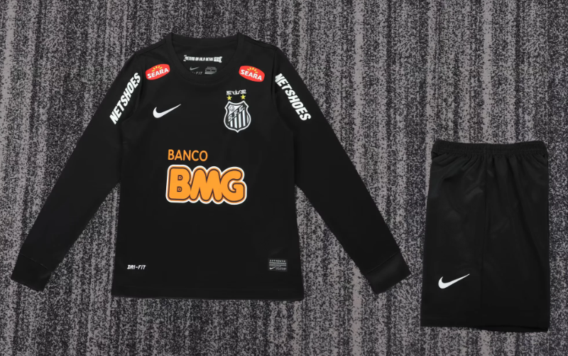 2012/2013 Retro Long Sleeve Santos Away Football Shirt Kids Size 1:1 Thai Quality