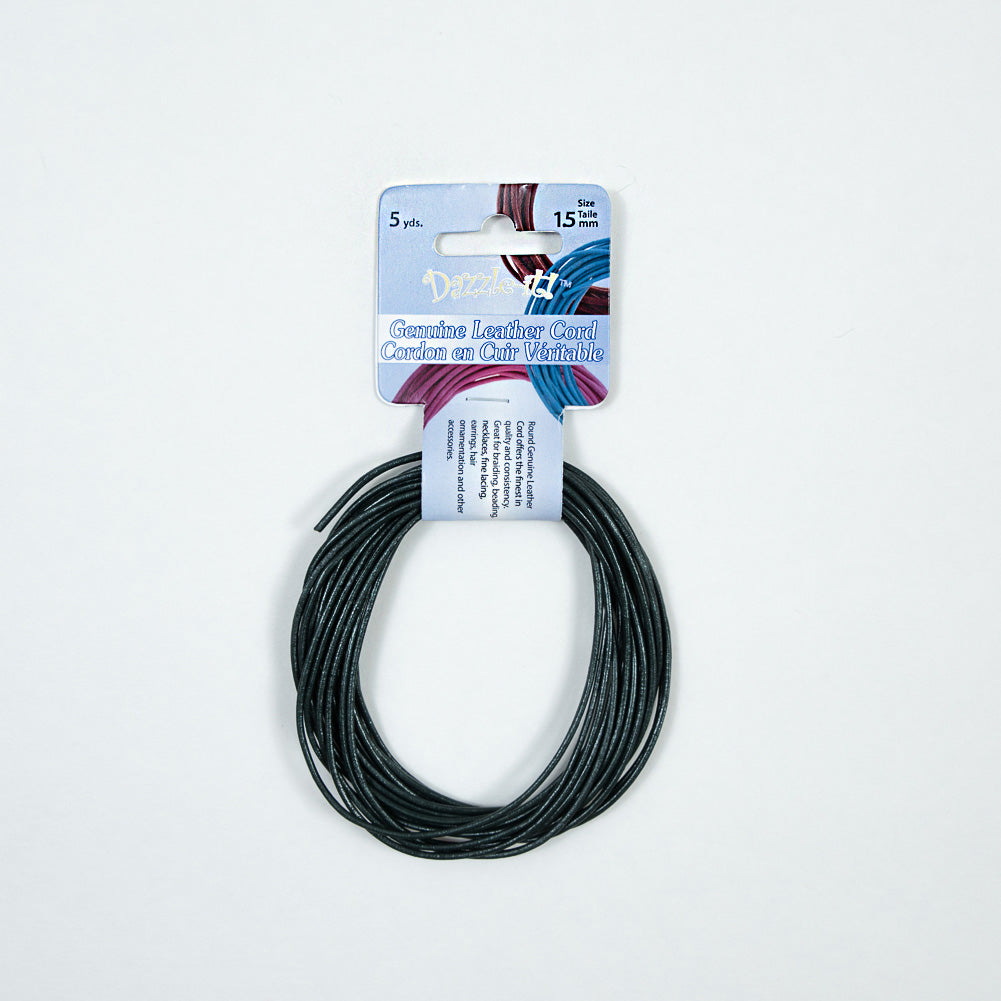 Dazzle-It Metallic Scarab Genuine Leather Cord - 1.5mm - Joann Fabrics