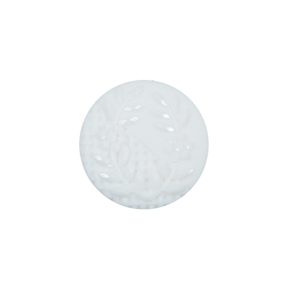 Italian Decorative White Shank Back Button - 30L/19mm - Joann Fabrics