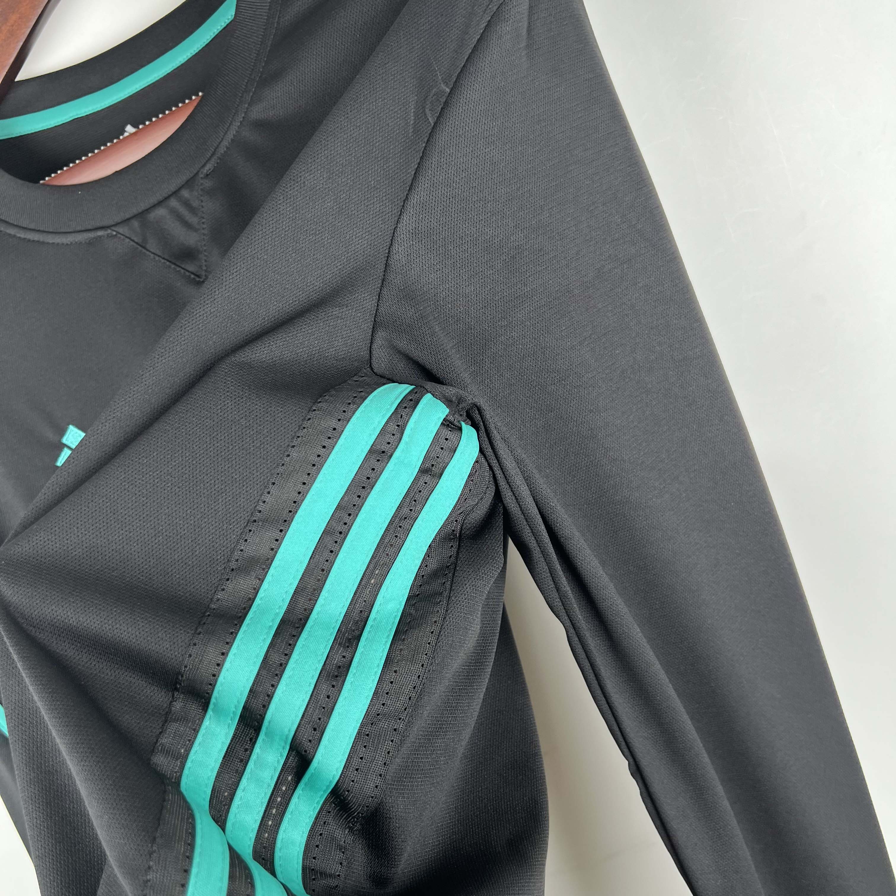 2017/2018 Retro Long Sleeve Real Madrid Away Football Shirt1:1 Thai Quality