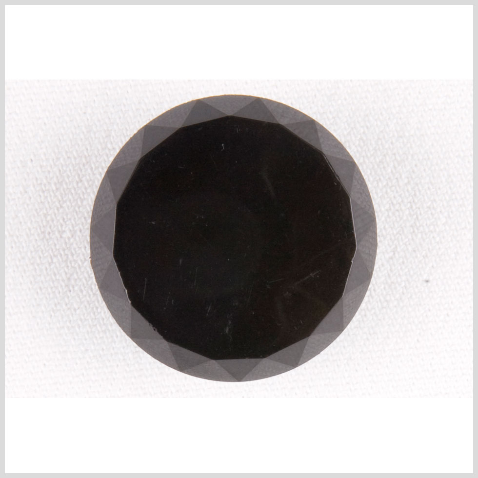 Plastic Shank Back Button - 48L/30.5mm - Black Faceted Edge - Joann Fabrics