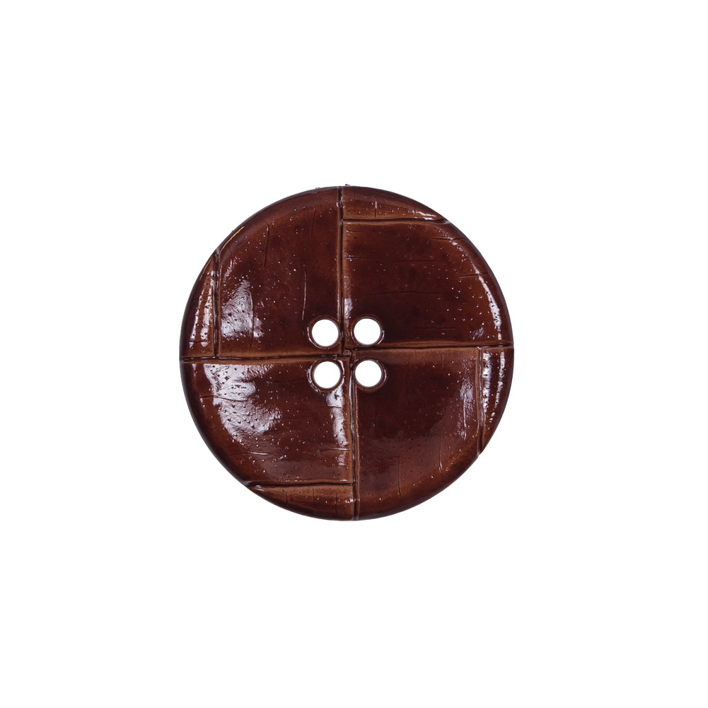 Italian Light Brown Faux Leather Button - 30L/19mm - Joann Fabrics