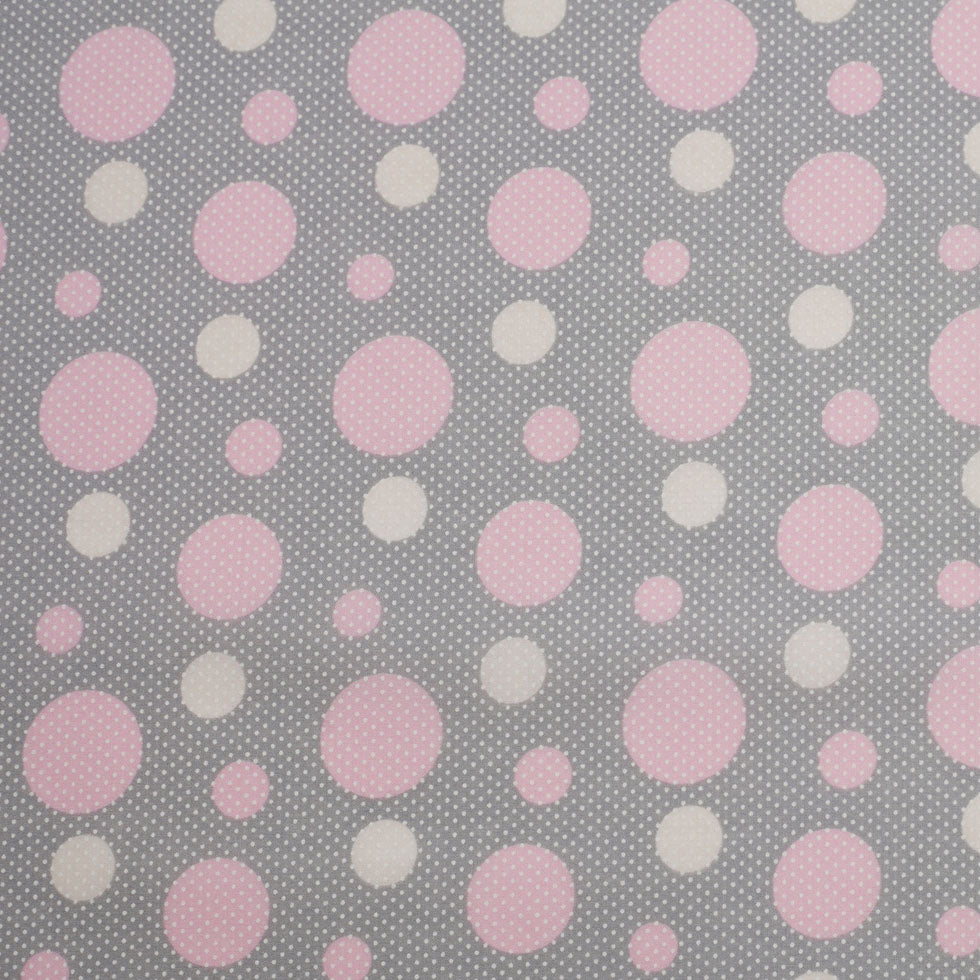 Slate/Pink Lady Cotton Voile Circle Print - Joann Fabrics