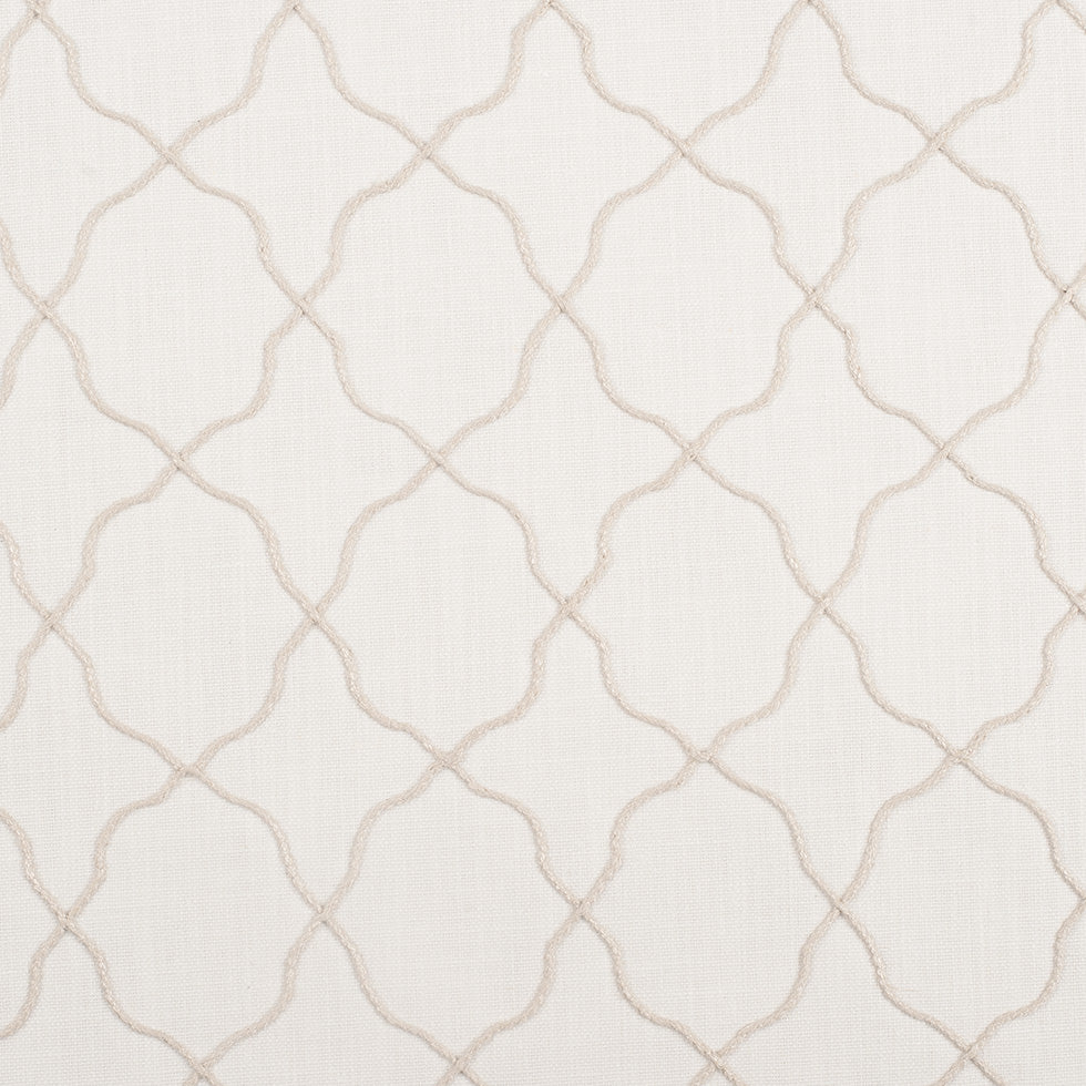 Ivory Moroccan Embroidered Linen-Like Poly Blend - Joann Fabrics