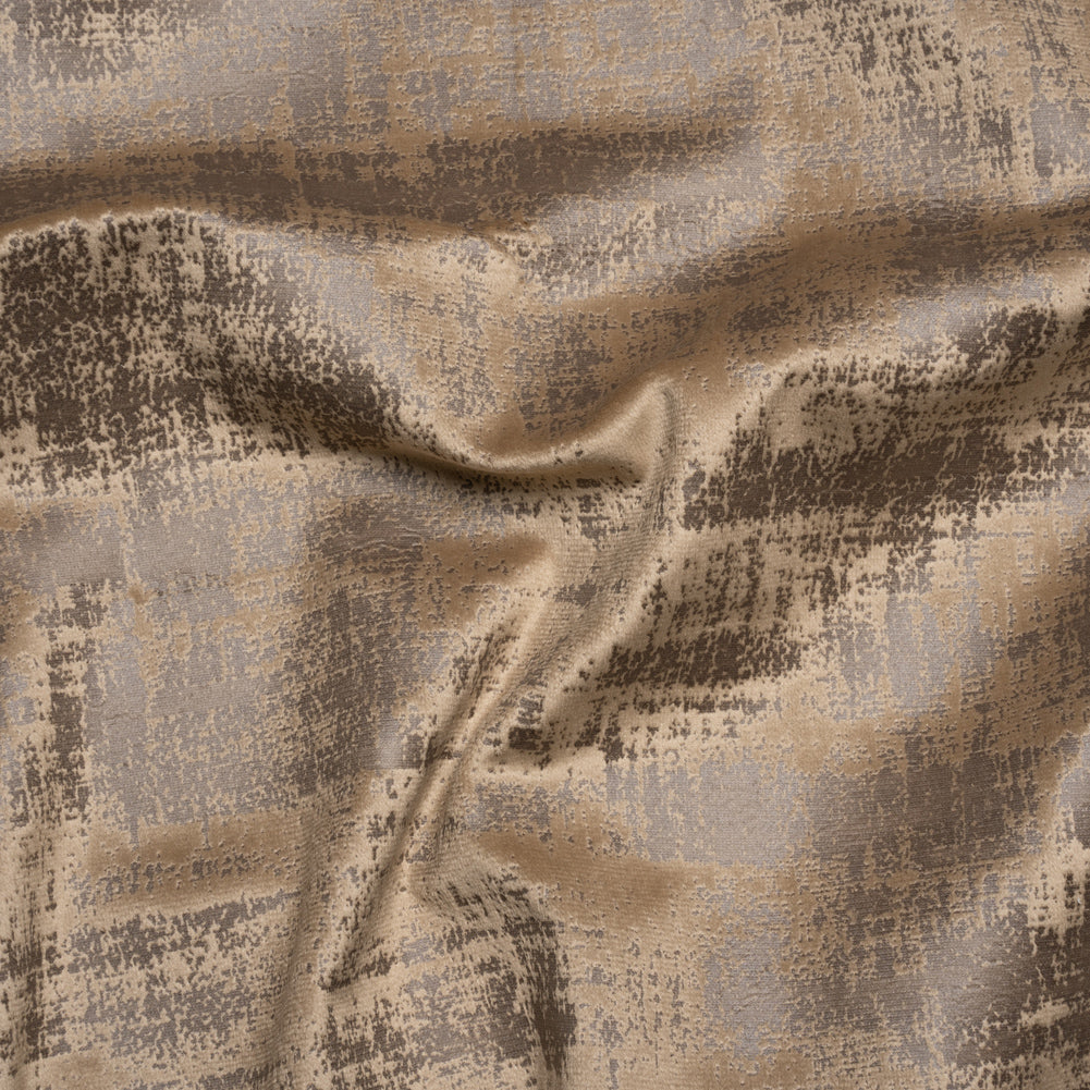 Kasa Tan Crosshatching Embossed Knit Velvet - Joann Fabrics
