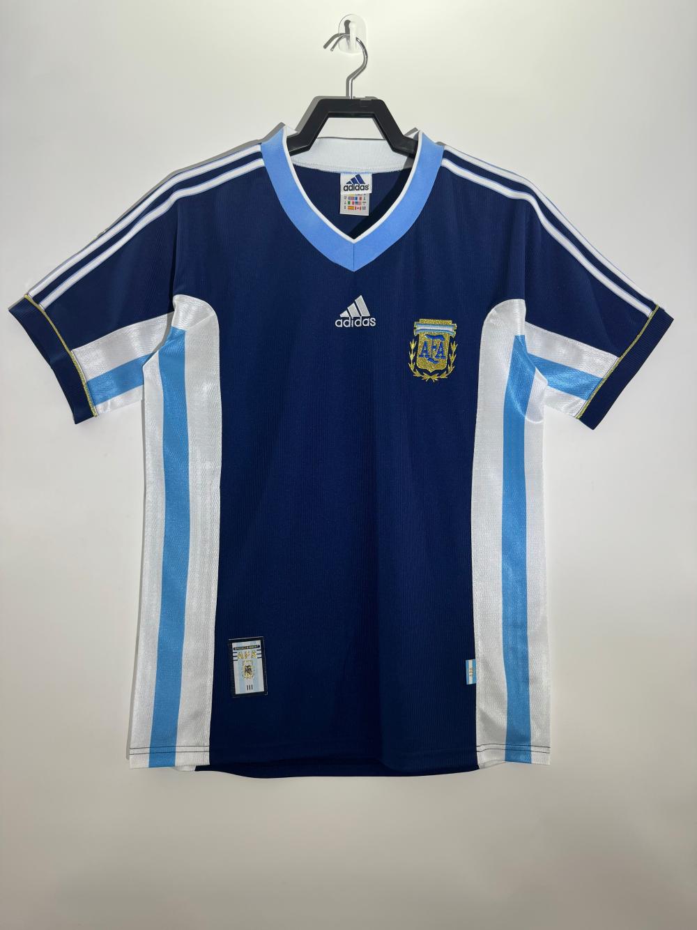 1998 Retro Argentina National Team Away Jersey 1:1 Thai Quality