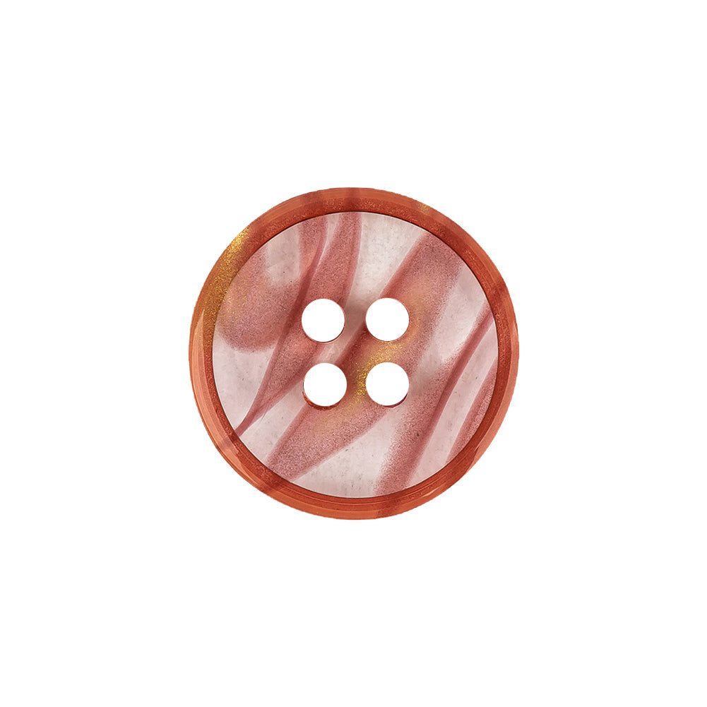 Chili and Clear Abstract Low Convex 4-Hole Plastic Button - 32L/20mm - Joann Fabrics