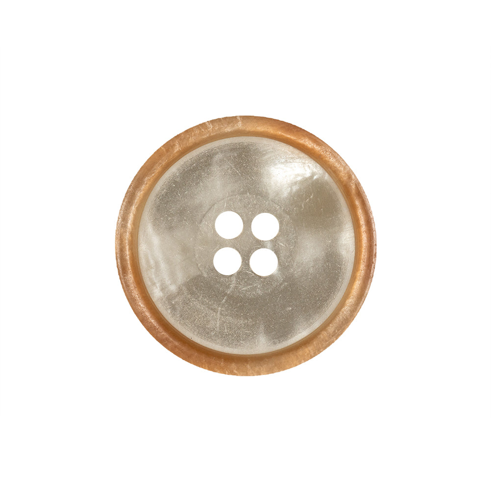Gilded Pleasure Rimmed Ivory 4-Hole Shell Button - 36L/23mm - Joann Fabrics