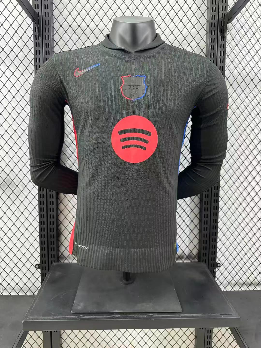 2024/2025 Long Sleeve Barcelona Away No Spotify Jersey  1:1 Thai Quality
