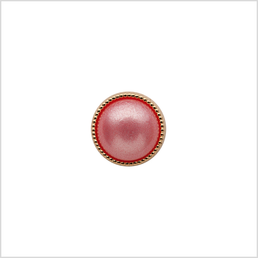 Italian Pink/Gold Shank Back Button - 16L/10mm - Joann Fabrics