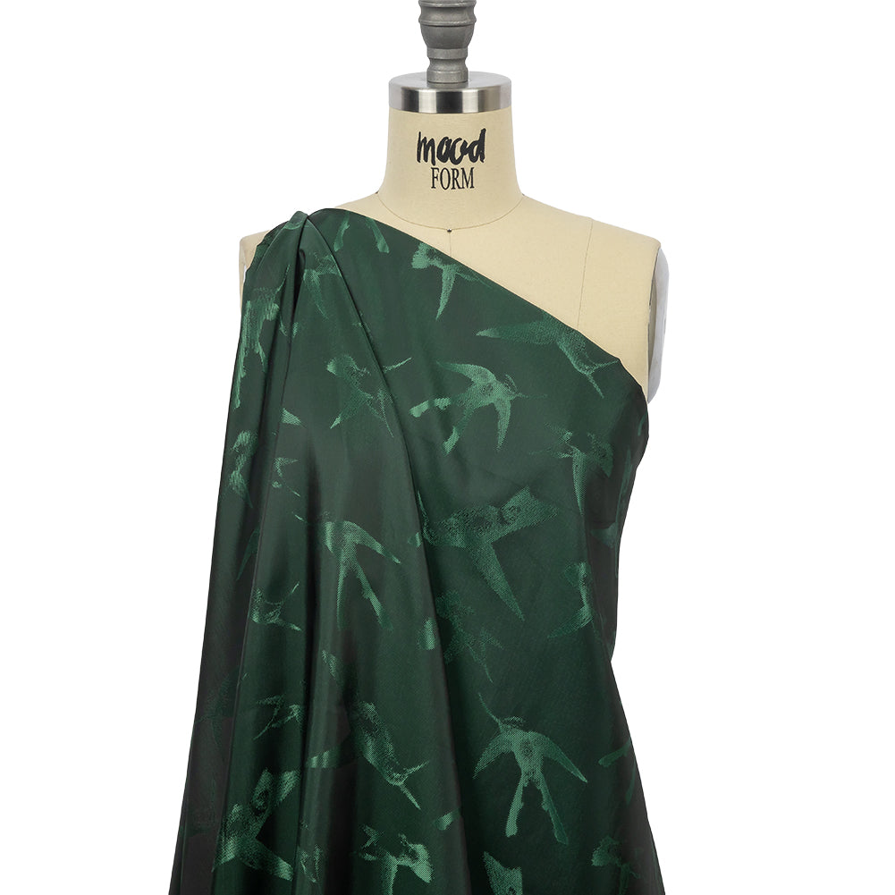 Hummingbirds Jacquard Lining - Hunter Green Tonal - Joann Fabrics