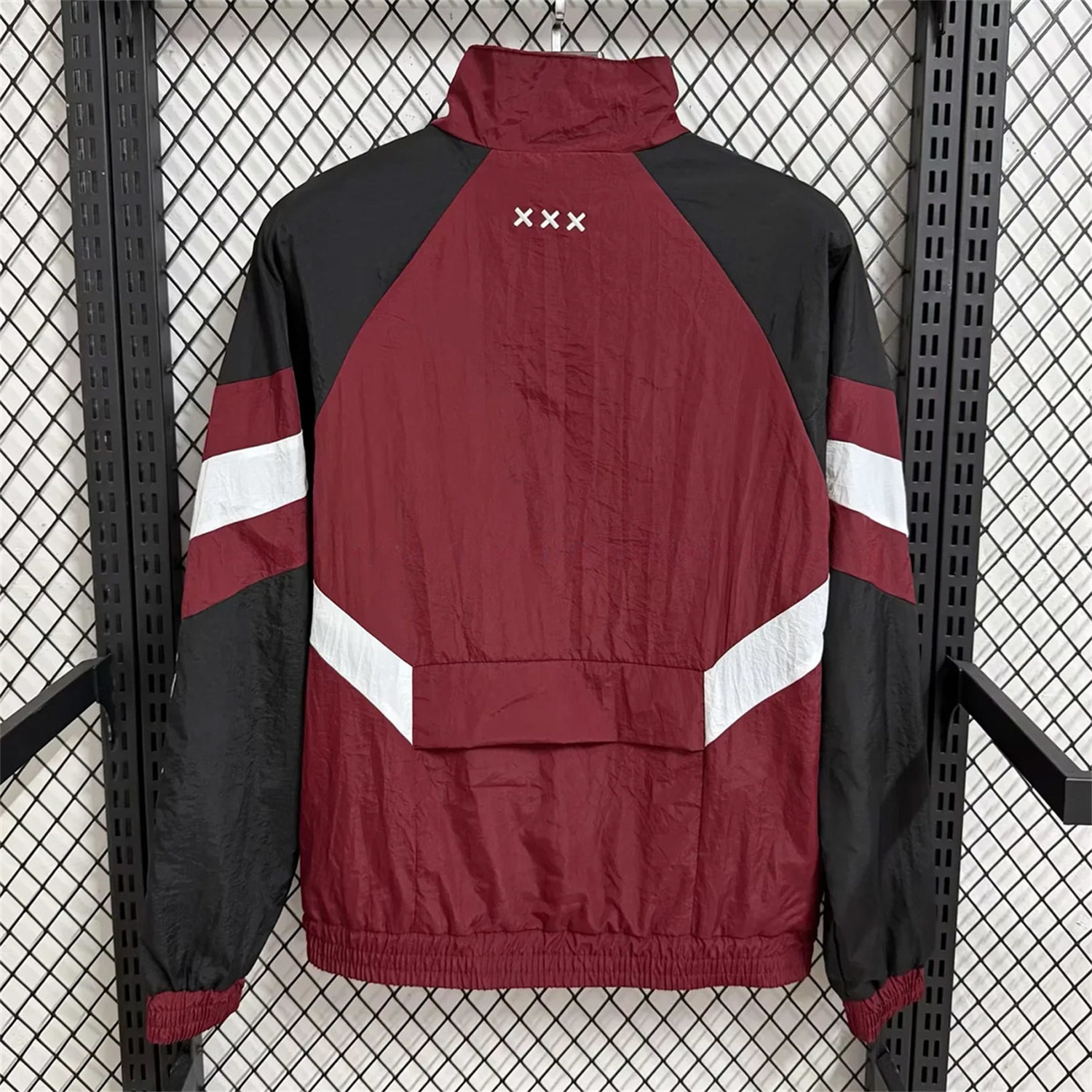 Ajax 25-26 Training Windbreaker Jacket - Wine Red - UnitedFutballJersey
