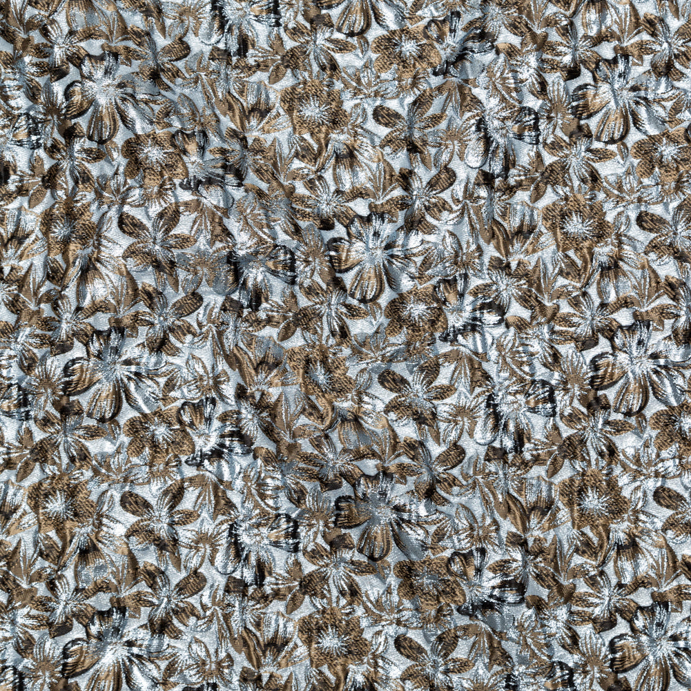 Metallic Quarry and Kangaroo Floral Luxury Brocade - Joann Fabrics