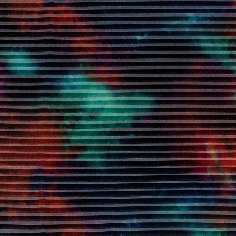 Accordion Pleated Organdy - Red, Green and Blue Abstract - Joann Fabrics
