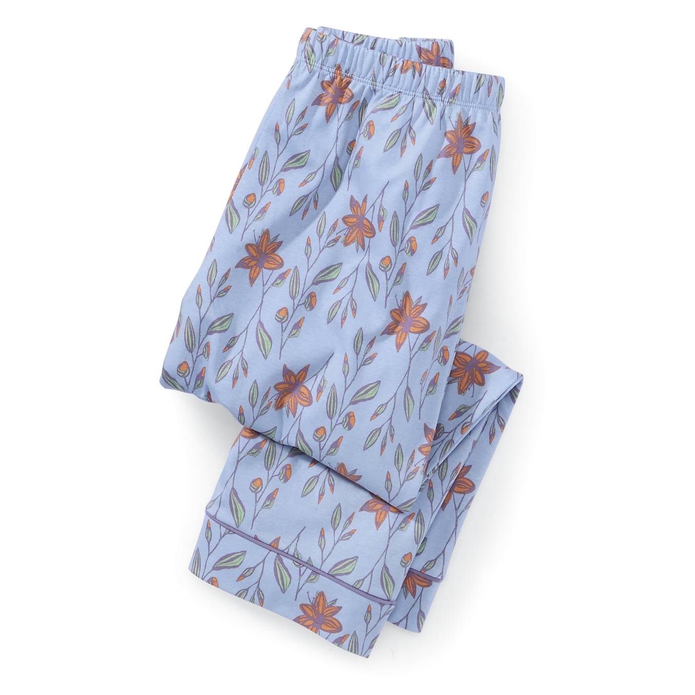 Peruvian Cotton Tiger Lily Capri PJ Set, Short-Sleeve Top, Print - Northstyle Catalog