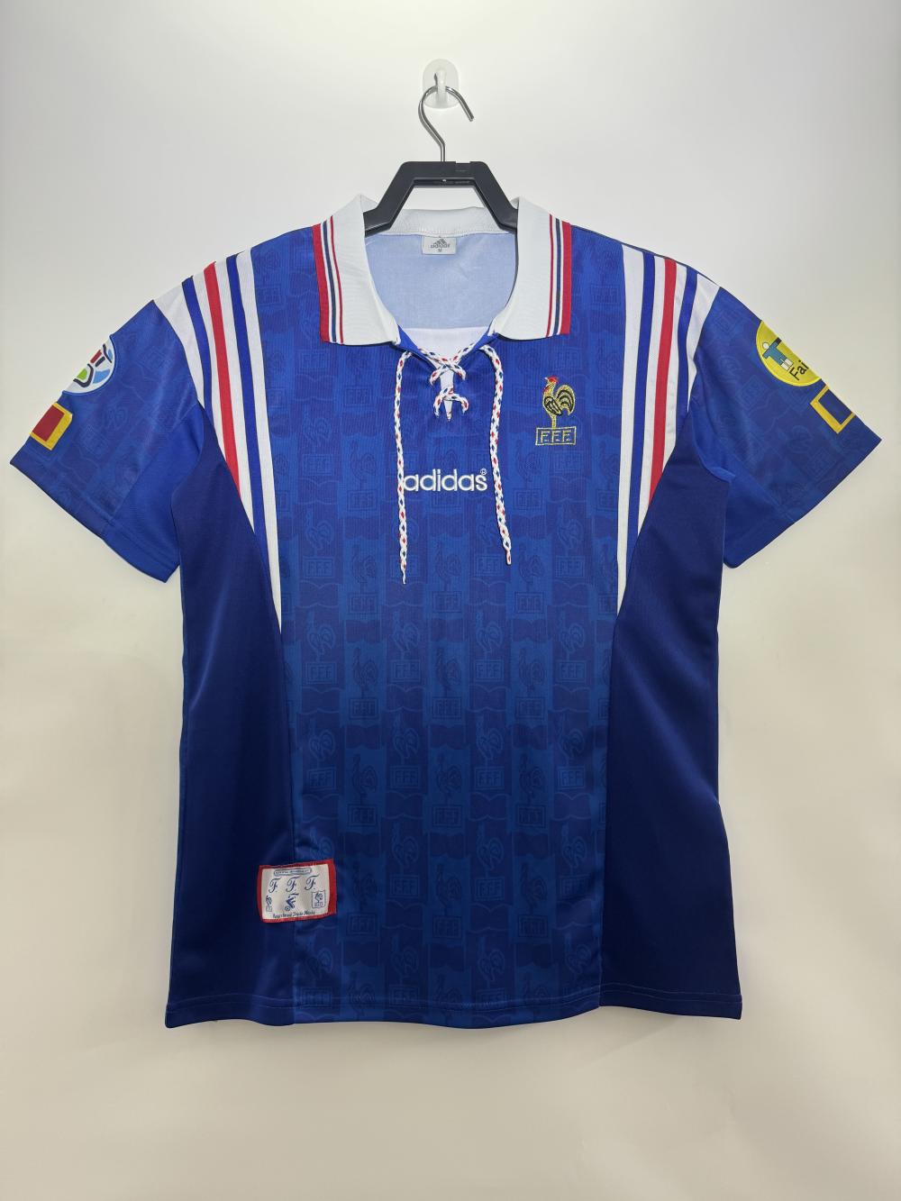 1996 Retro France Home Football Shirt 1:1 Thai Quality