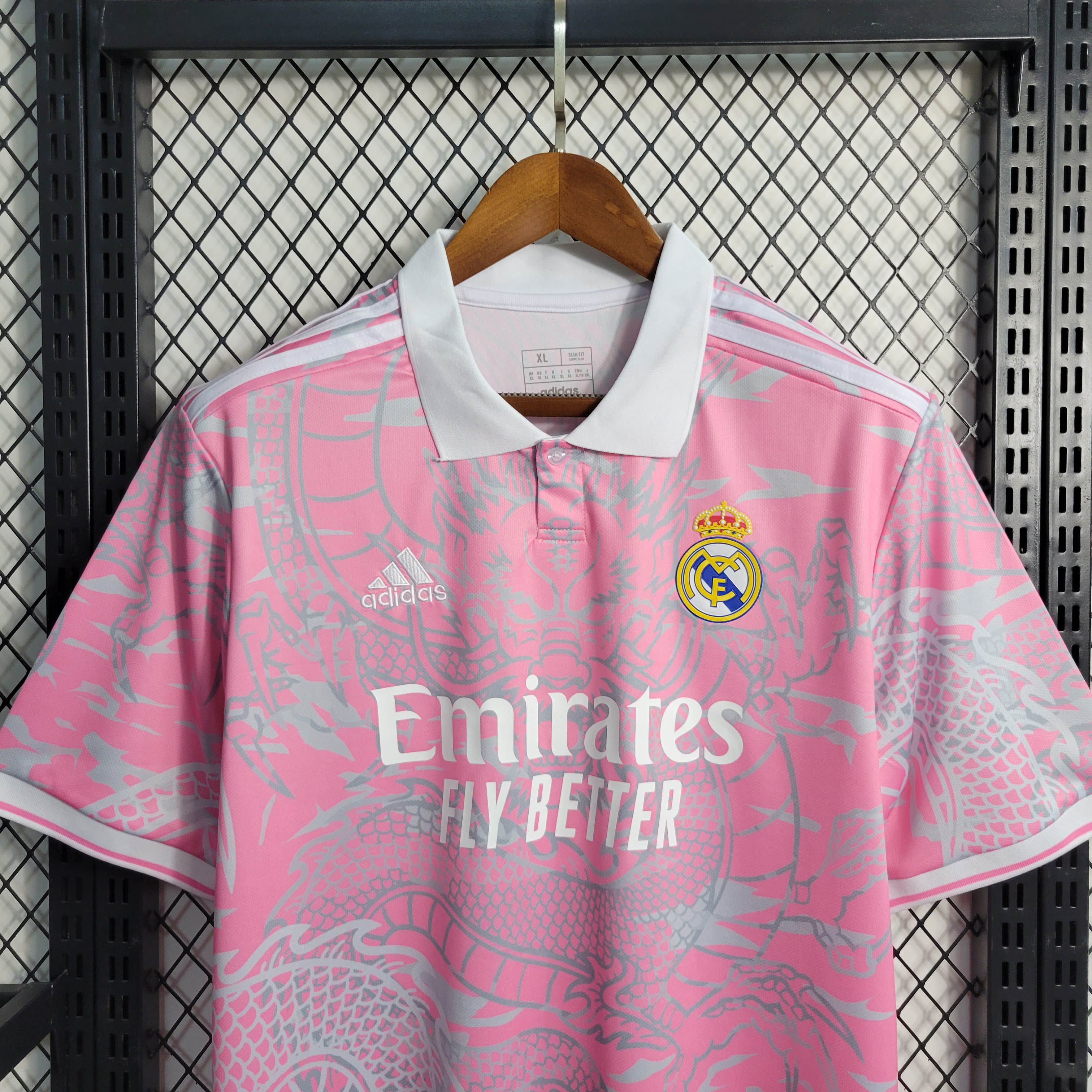 2023/2024 Real Madrid Chinese Dragon Pink Football Shirt 1:1 Thai Quality