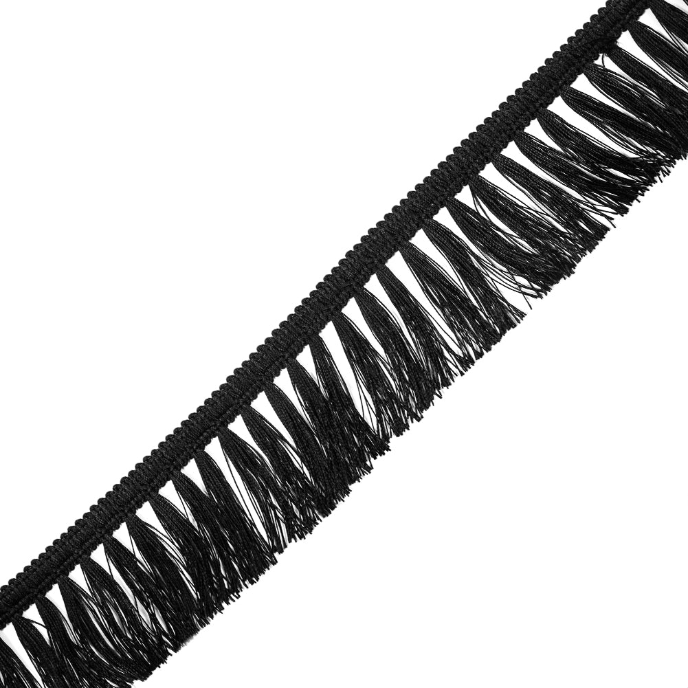Italian Black Tassel Fringe - 2.5