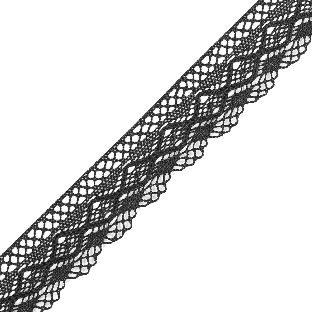 Black European Crochet Trim - 1