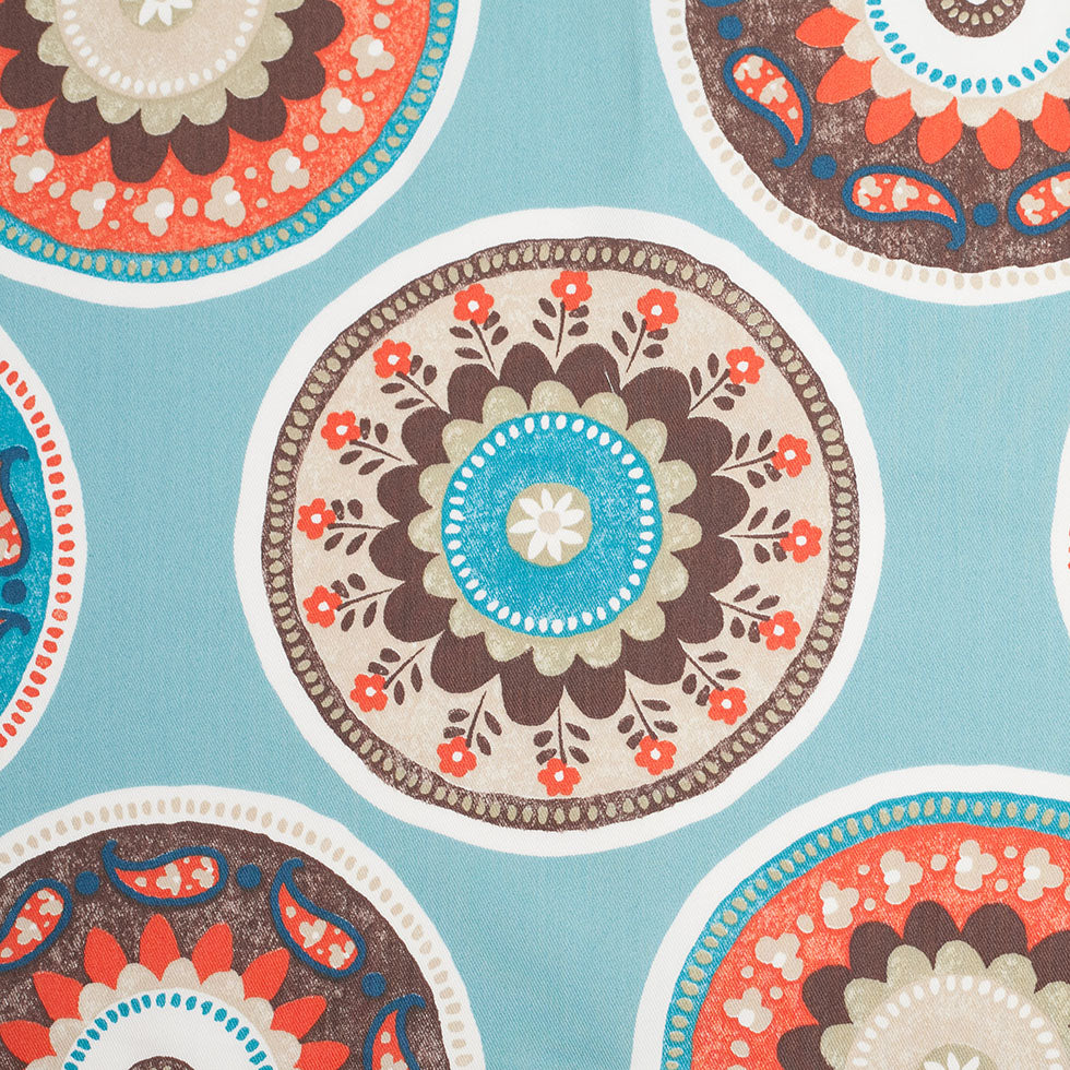 Spanish Blue Medallion Cotton-Polyester Print - Joann Fabrics