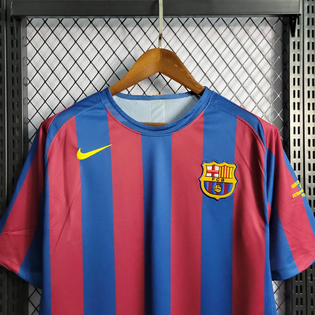 2005/2006 Retro Barcelona Home UEFA Champions League Jersey