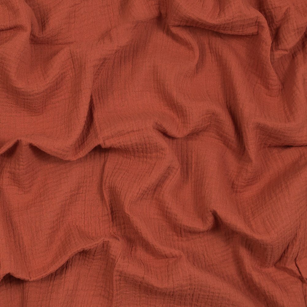 Double Cotton Gauze - Orange Rust - Talamanca Collection - Joann Fabrics