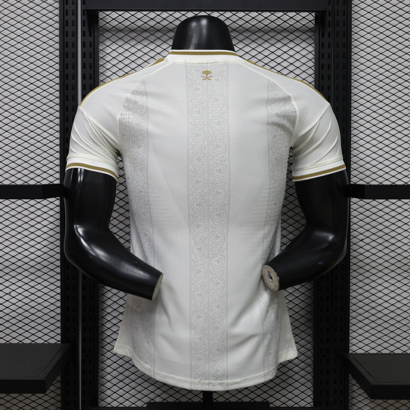 Al Nassr Riyadh Victory 26-27 Third White Gold Jersey With HUMAIN Sponsor - Player Version - UnitedFutballJersey
