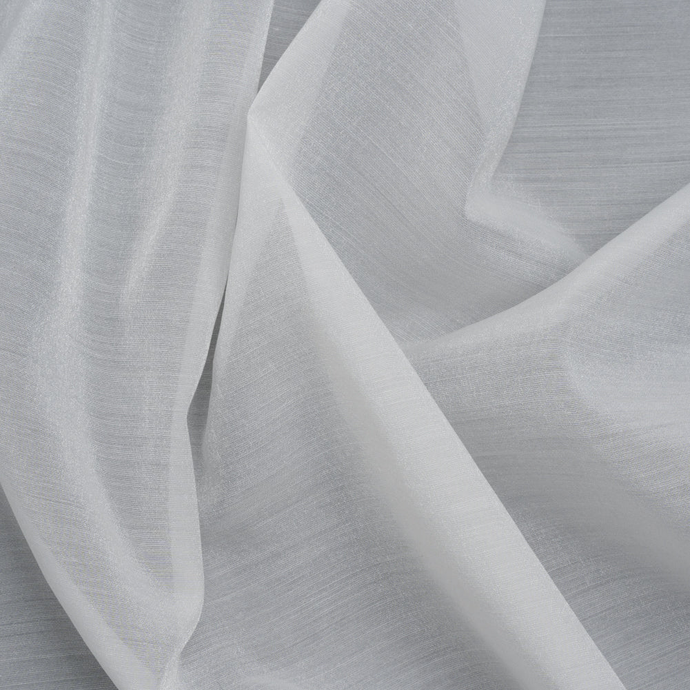 Famous Australian Designer White Shimmering Crisp Polyester Woven - Joann Fabrics
