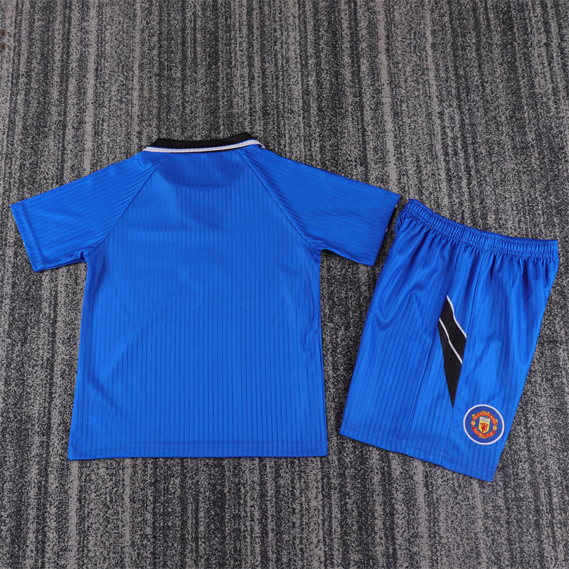 1996/1998 Retro Manchester United Third Away Football Shirt 1:1 Thai Quality Kids Size