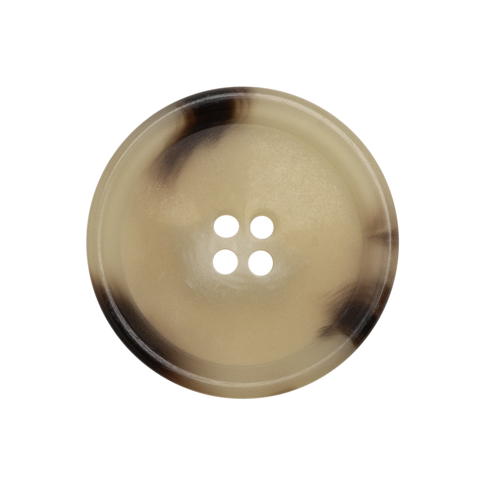 Italian Shiny Beige Rimmed 4-Hole Button - 40L/25.5mm - Joann Fabrics